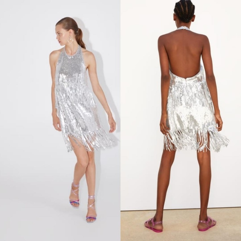 🌲RESTOCK !Zara limited edition sequin dress(7901) - Picture 2 of 6